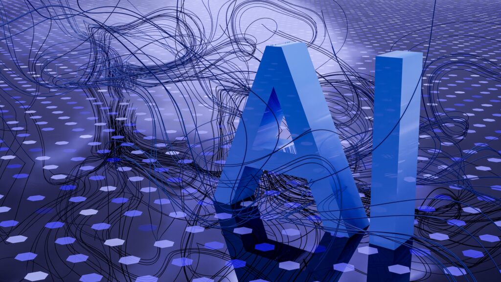A collage representing AI, IoT, , 5G, AR, VR